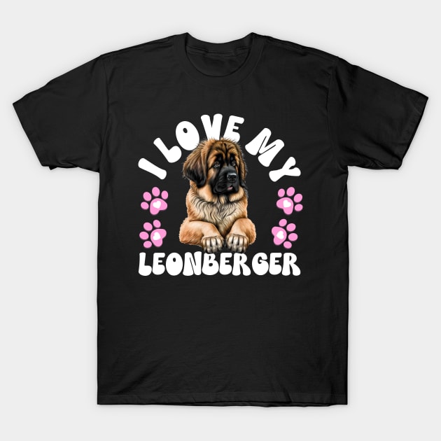 I Love My Leonberger T-Shirt by The Jumping Cart